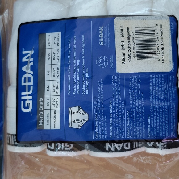 2 Pack Gildan White Briefs - Picture 2 of 2